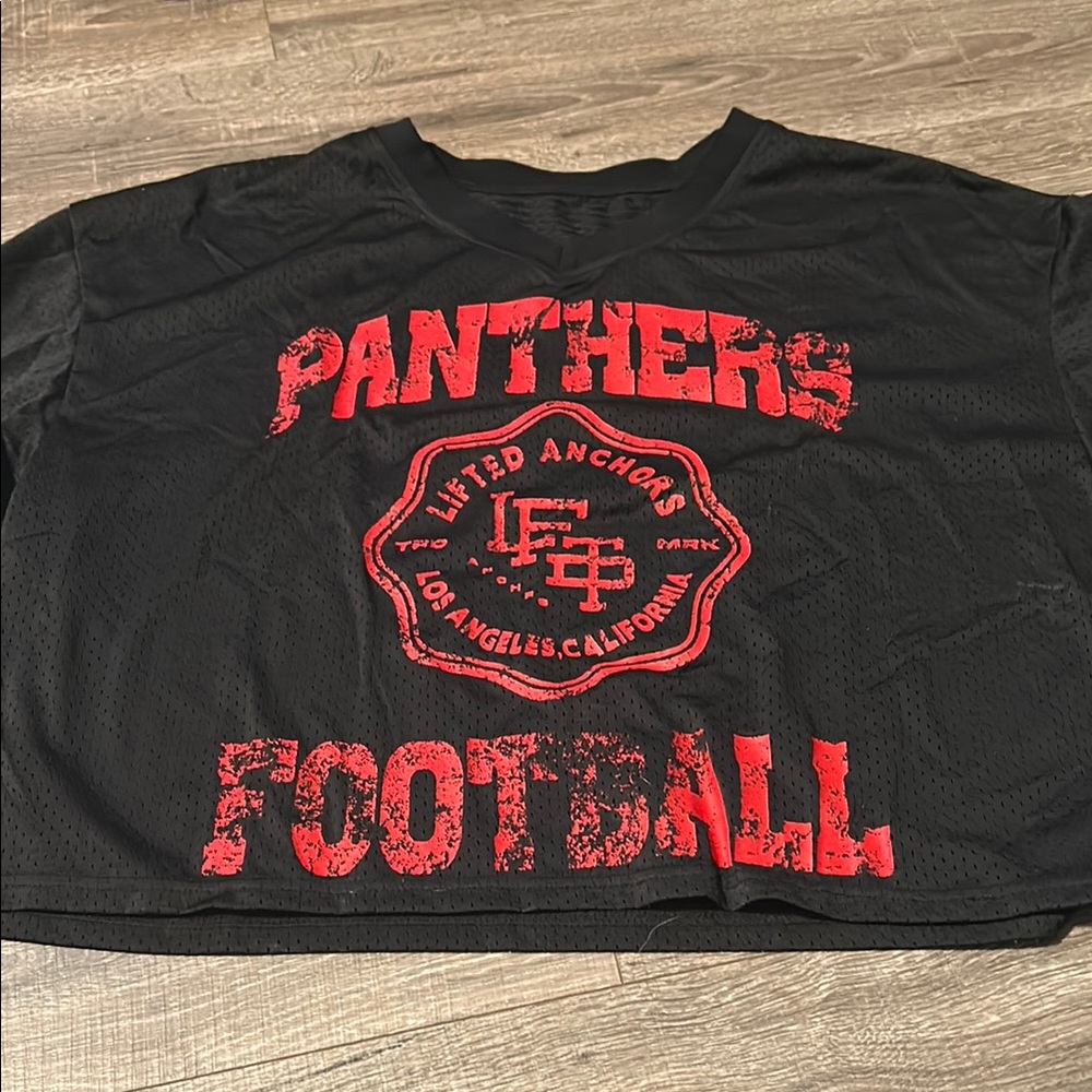 Black and Red Panthers Football Jersey